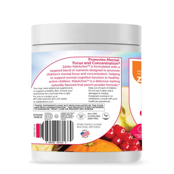 Kids Active Powder (Advanced Nutrition by Zahler) Side 1