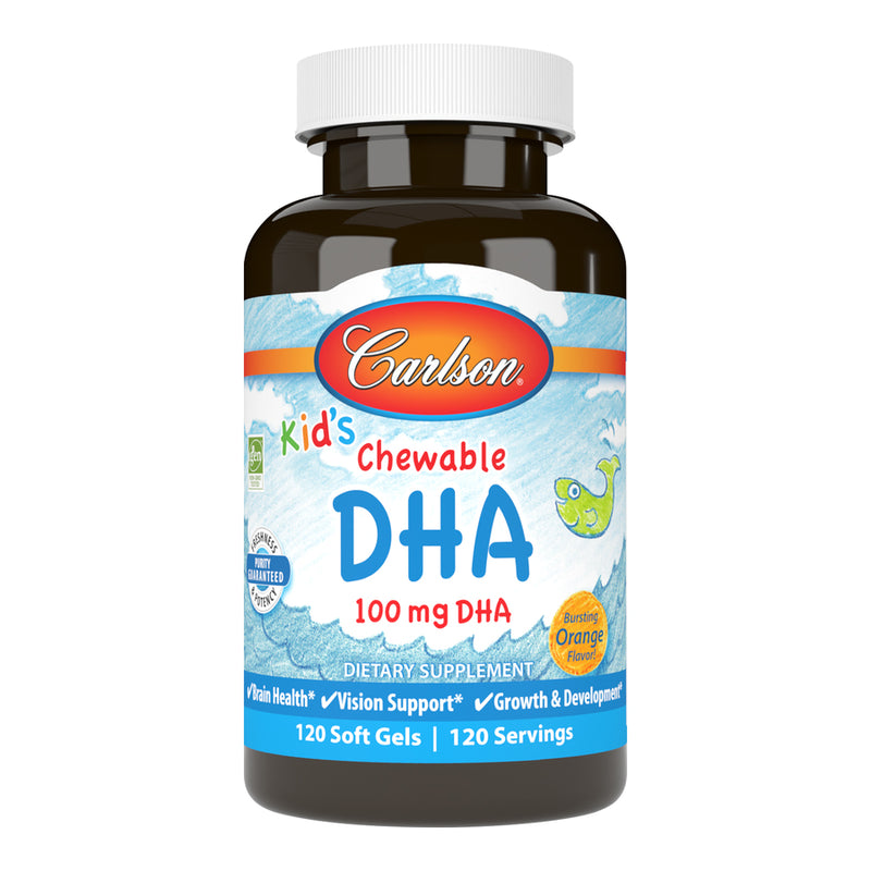 Kids Chewable DHA Omega-3s (Carlson Labs) 120ct Front