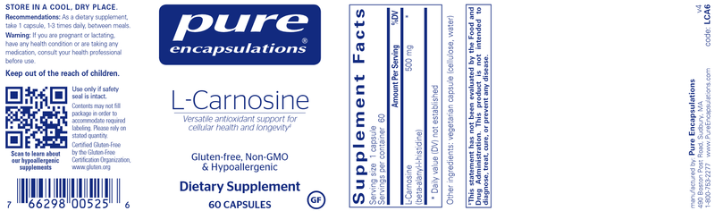 L-Carnosine 60 Count