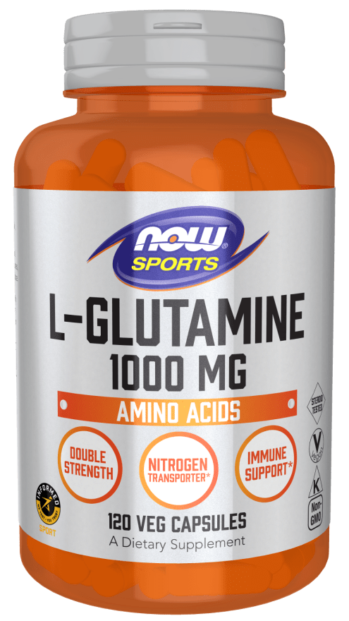 L-Glutamine 1000 mg (NOW) Front