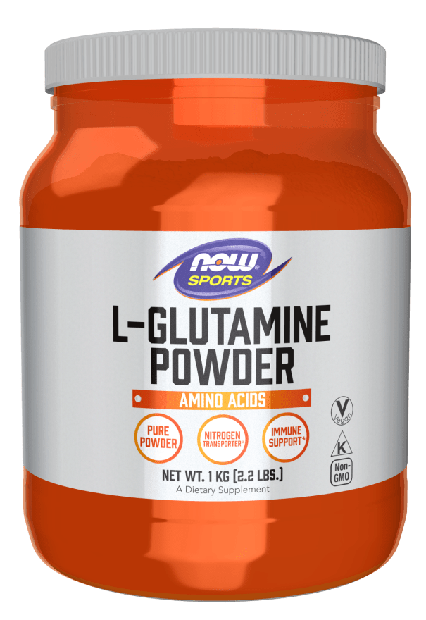 L-Glutamine Powder 2.2 lbs. (NOW) Front