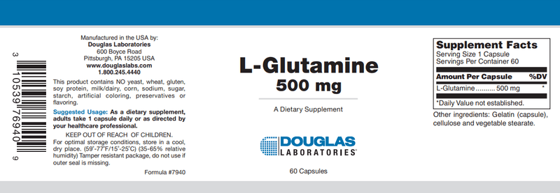 L-Glutamine (Douglas Labs) Label