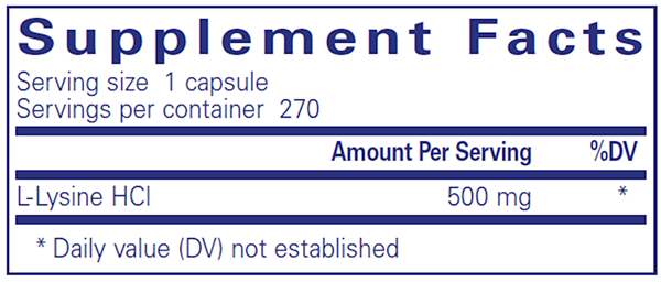 L-Lysine 270 Count