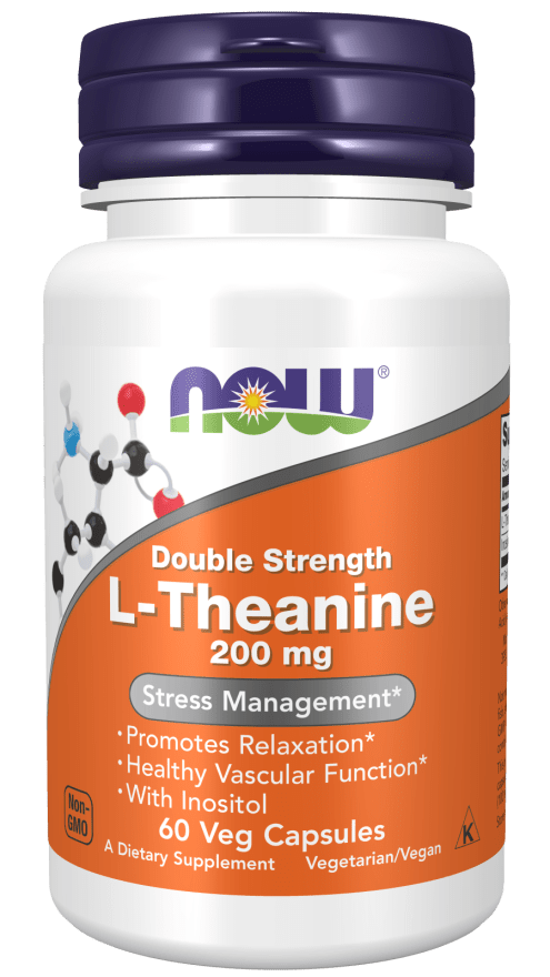 L-Theanine 200 mg (NOW) Front