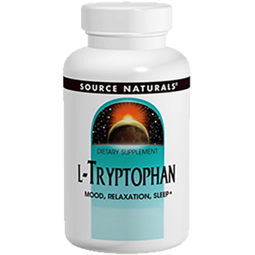 L-Tryptophan 500 mg 120ct (Source Naturals) Front