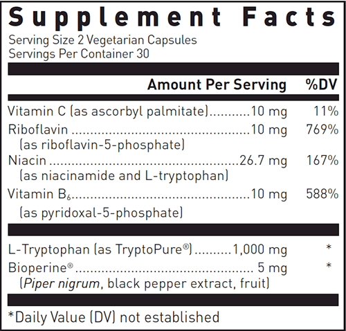 L-Tryptophan (Douglas Labs) supplement facts