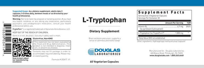 L-Tryptophan (Douglas Labs) Label