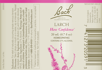 Larch Flower Essence (Nelson Bach) Label