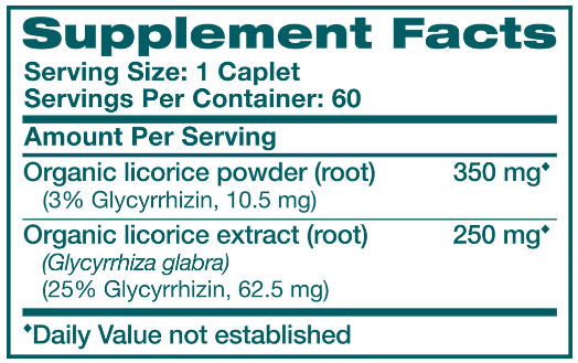 Licorice Himalaya Wellness supplement facts