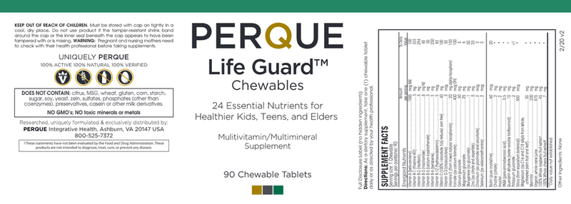 Life Guard Cherry/Raspberry (Perque) Label