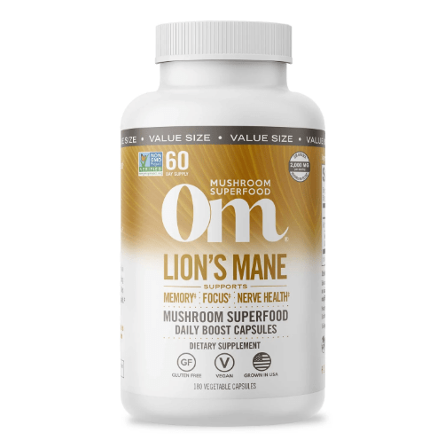 Lion's Mane Capsules (Om Mushrooms) 180 capsules