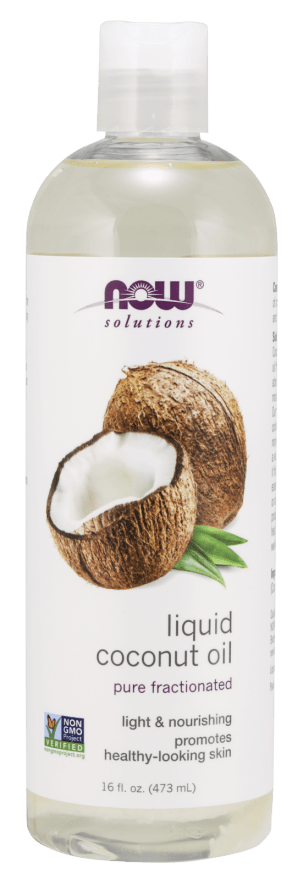 Liquid Coconut Oil (NOW) Front