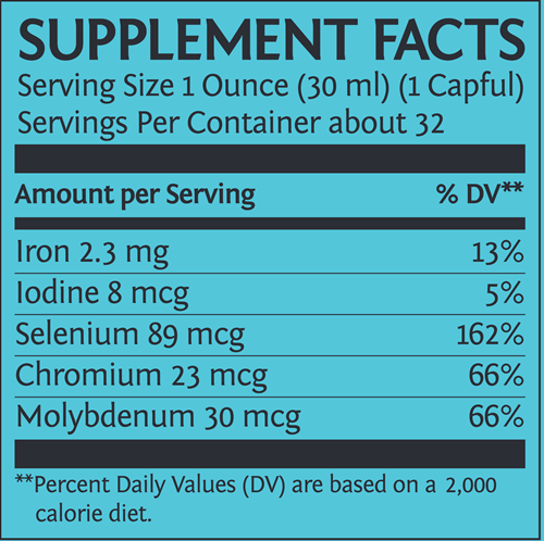 Liquid Light (Sunwarrior) Supplement Facts