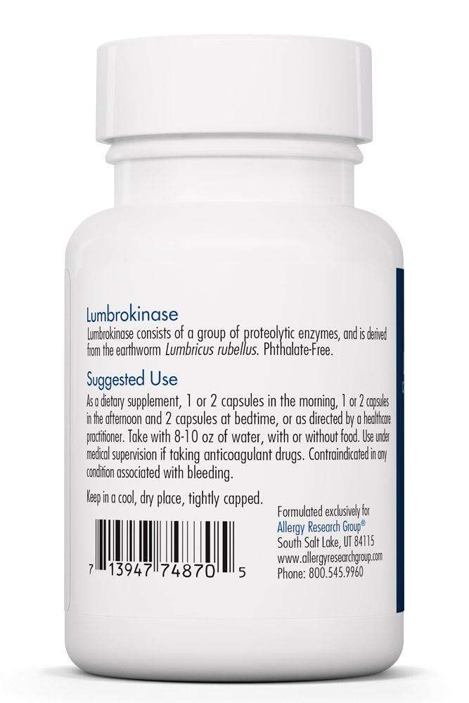 Lumbrokinase Delayed Release Vegicaps 60 Count