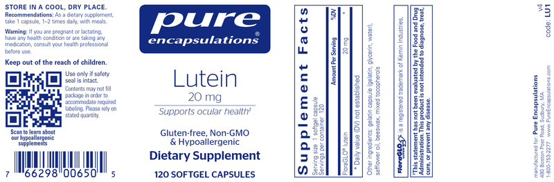 Lutein 20 Mg 120 Count