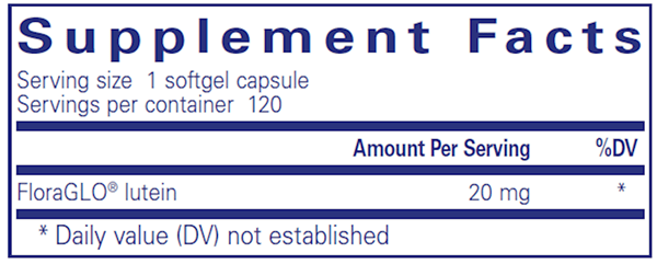 Lutein 20 Mg 120 Count