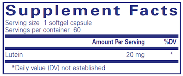 Lutein 20 Mg 60 Count