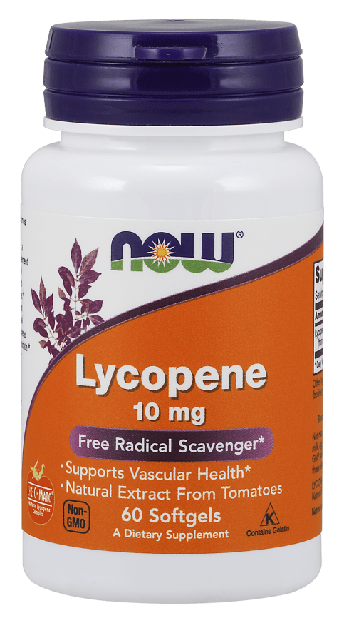 Lycopene 10 mg (NOW) Front