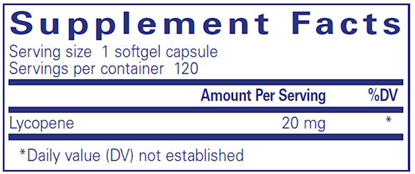 Lycopene 20 Mg 120 Count