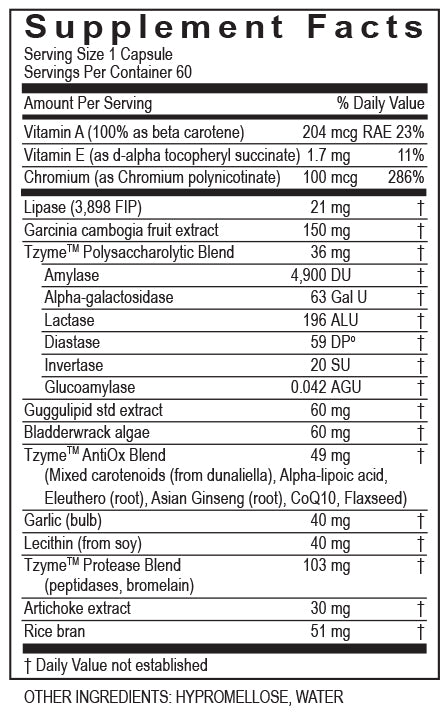 Lypo (Transformation Enzyme) Supplement Facts