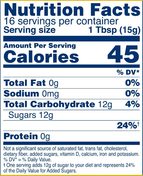 MGO 573+ Manuka Honey (Manuka Health) Nutrition Facts