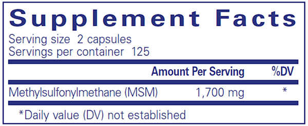 MSM Capsules 250 Count