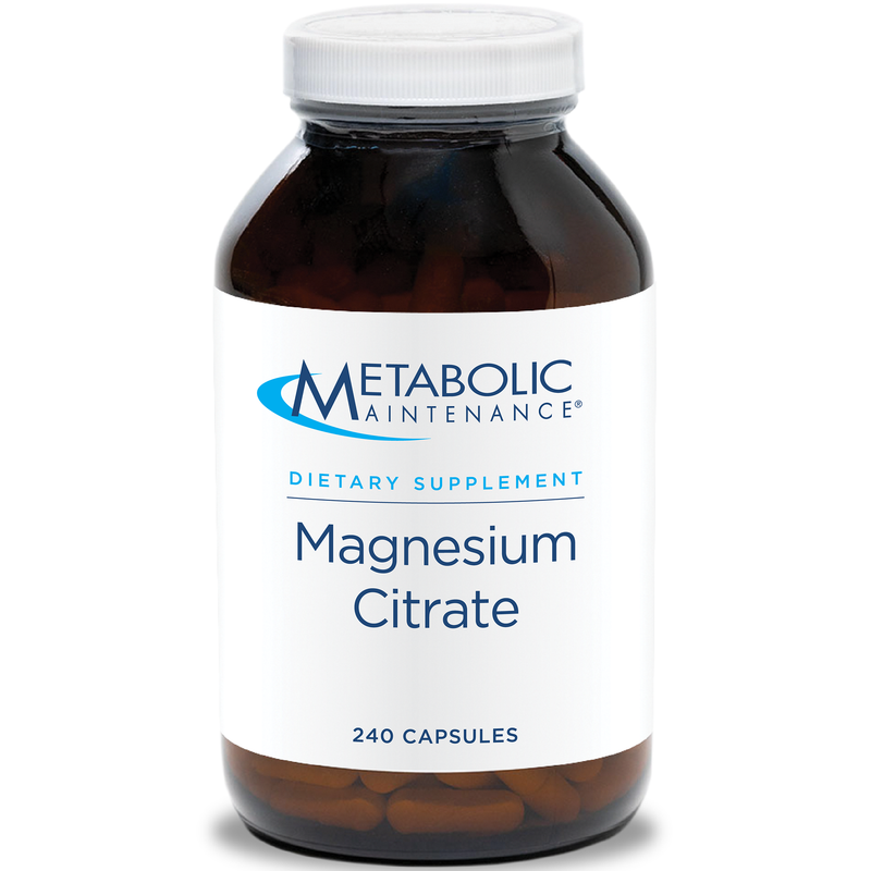 Magnesium Citrate (Metabolic Maintenance) 240ct Front