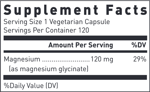 Magnesium Glycinate 120 Count