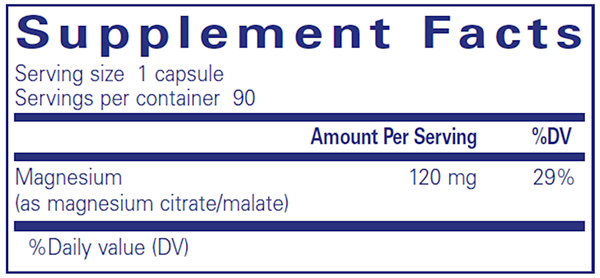 Magnesium (Citrate/Malate) 90ct