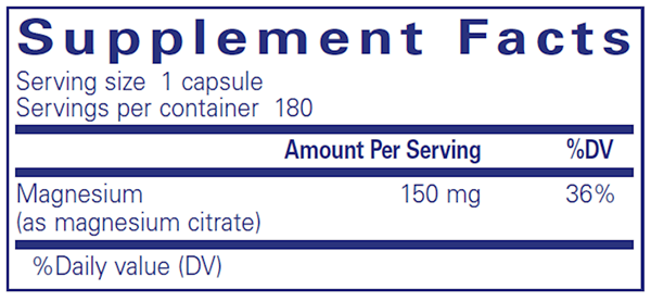 Magnesium (citrate) 180 Count