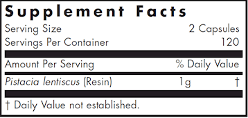 Mastic Gum (Nutricology) Supplement Facts