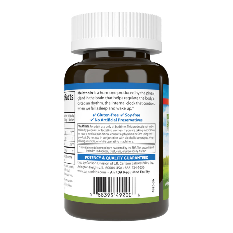 Melatonin Gummies (Carlson Labs) Side-1