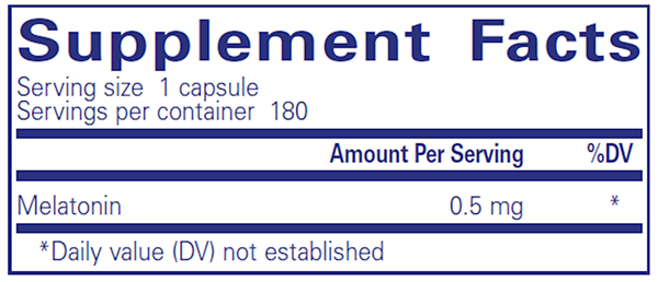 Melatonin 0.5 Mg. 180 Count