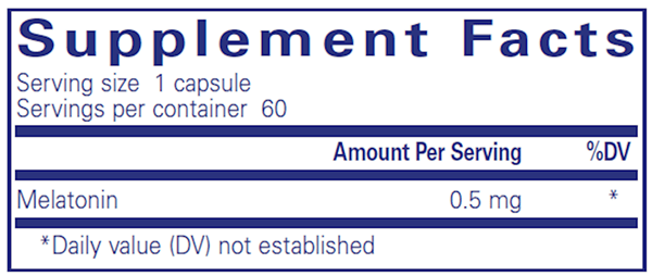 Melatonin 0.5 Mg. 60ct