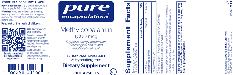 Methylcobalamin 180 Count