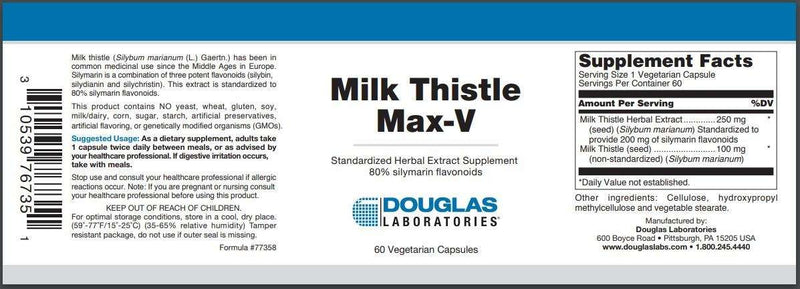 BACKORDER ONLY - Milk Thistle Max-V