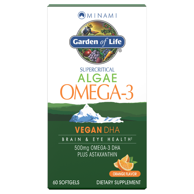 minami algae omega-3 vegan dha garden of life