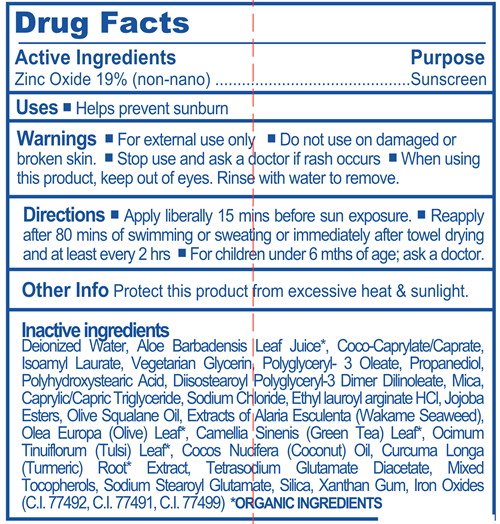 Mineral Sunscreen Tint Stream2Sea Drug Facts