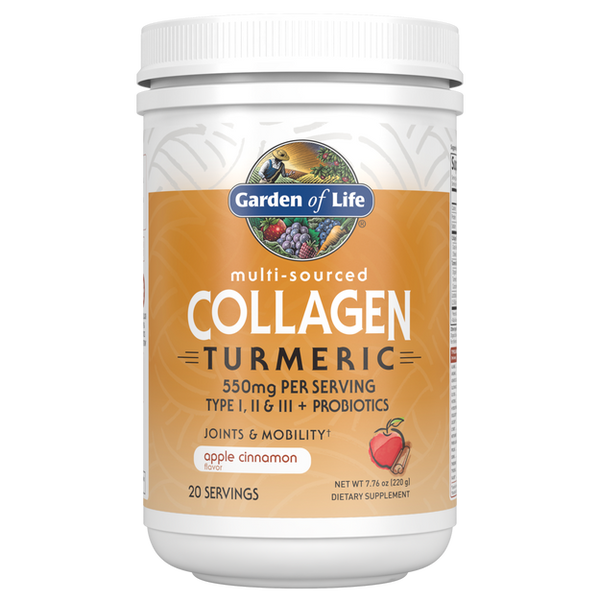 Multi Source Collagen Turmeric Apple Cinnamon (Garden of Life) Front