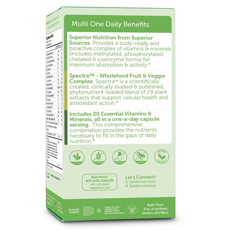 Multivitamin One Daily (Advanced Nutrition by Zahler) Side