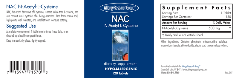 NAC N-Acetyl-L-Cysteine