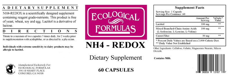 NH4-Redox (Ecological Formulas) Label