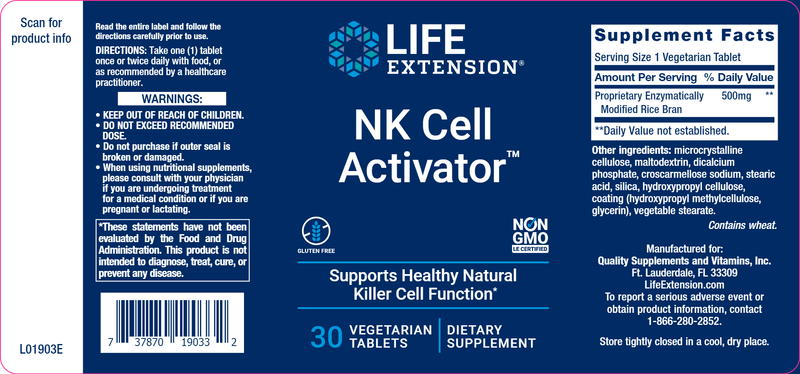 NK Cell Activator™ (Life Extension) Label