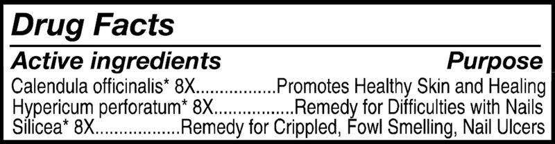 Nail Fungus Control ES Organic (Forces of Nature) Drug Facts