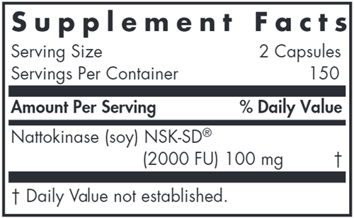 Nattokinase 50 mg NSK-SD® 300 Count