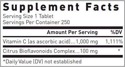 BACKORDER ONLY - Natural C 1000 Mg 250 tabs