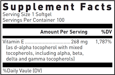 BACKORDER ONLY - Natural Vitamin E Complex