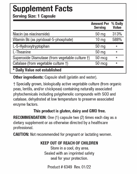 Neuro-5-HTP Plus (Biotics Research) Supplement Facts