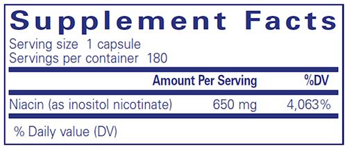 Niacitol® (no-flush niacin) 650 mg 180's