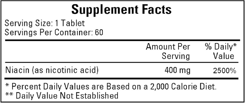 Nialipin 400 mg (Ecological Formulas) Supplement Facts